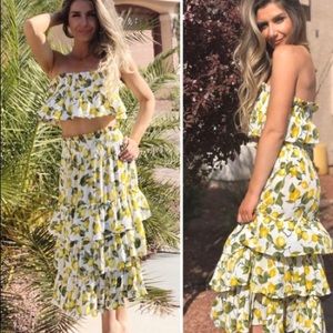 Skylar and Madison boho skirt and top